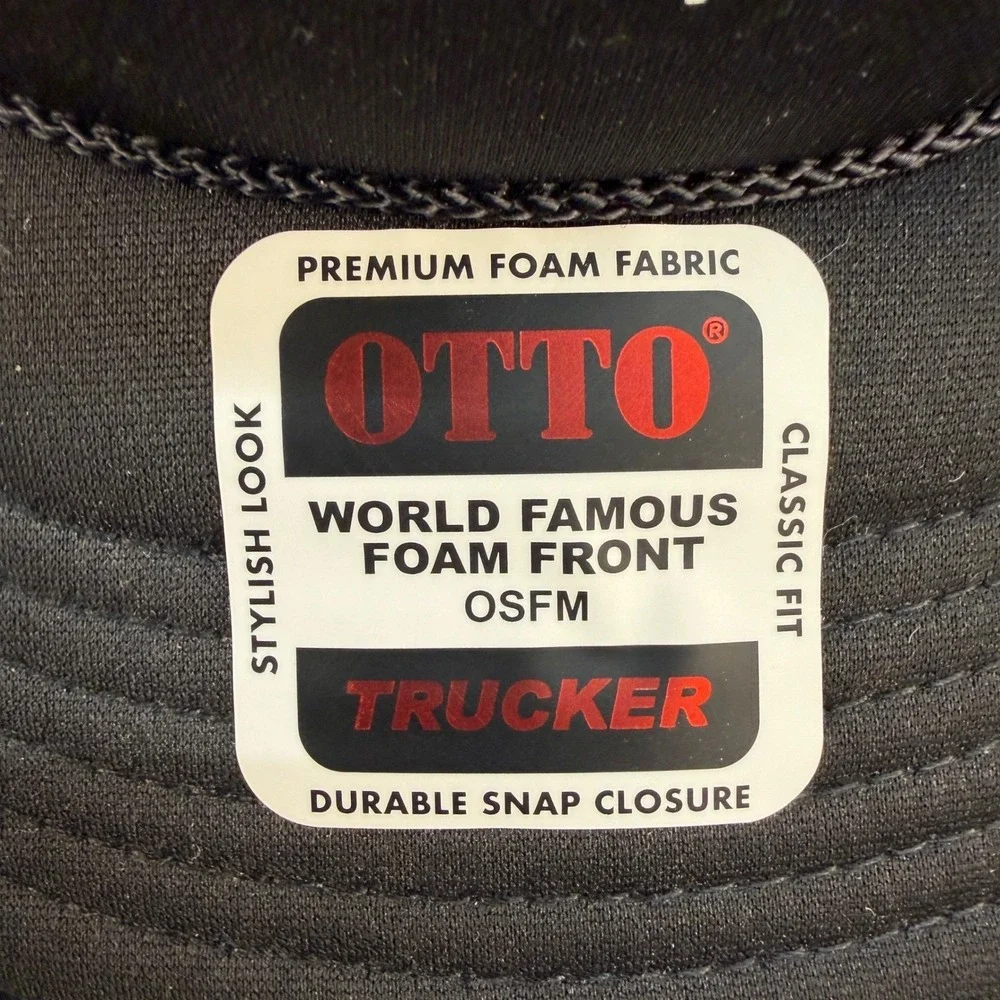 Otto Blackpoint Incident Response Hat Black Foam Trucker Snapback Cap 3932-1